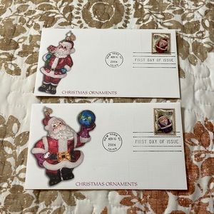 First Day Cover 2004 Fleetwood Radko Cmas Ornaments Vending Booklet Singles!